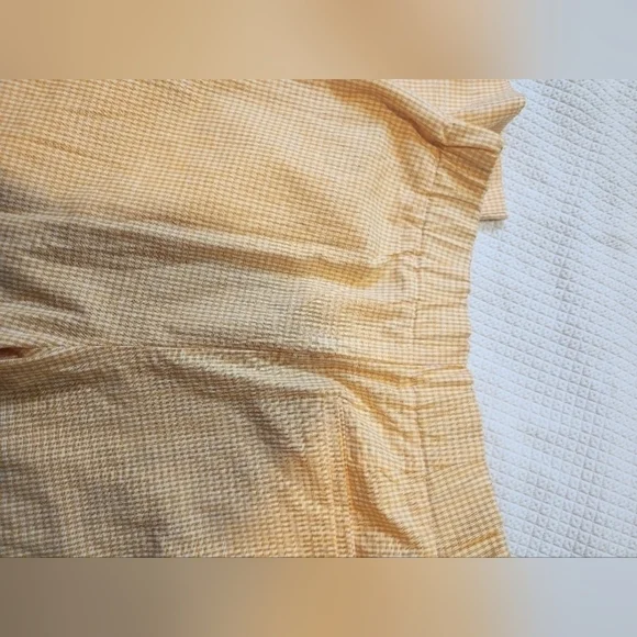 NWT Free People Orange Creamsicle Gingham Pants - Picture 5 of 5